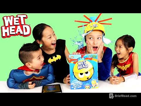 Superhero Wet Head Game Challenge Water Splashing Fun Kids Board Game Ckn Toys