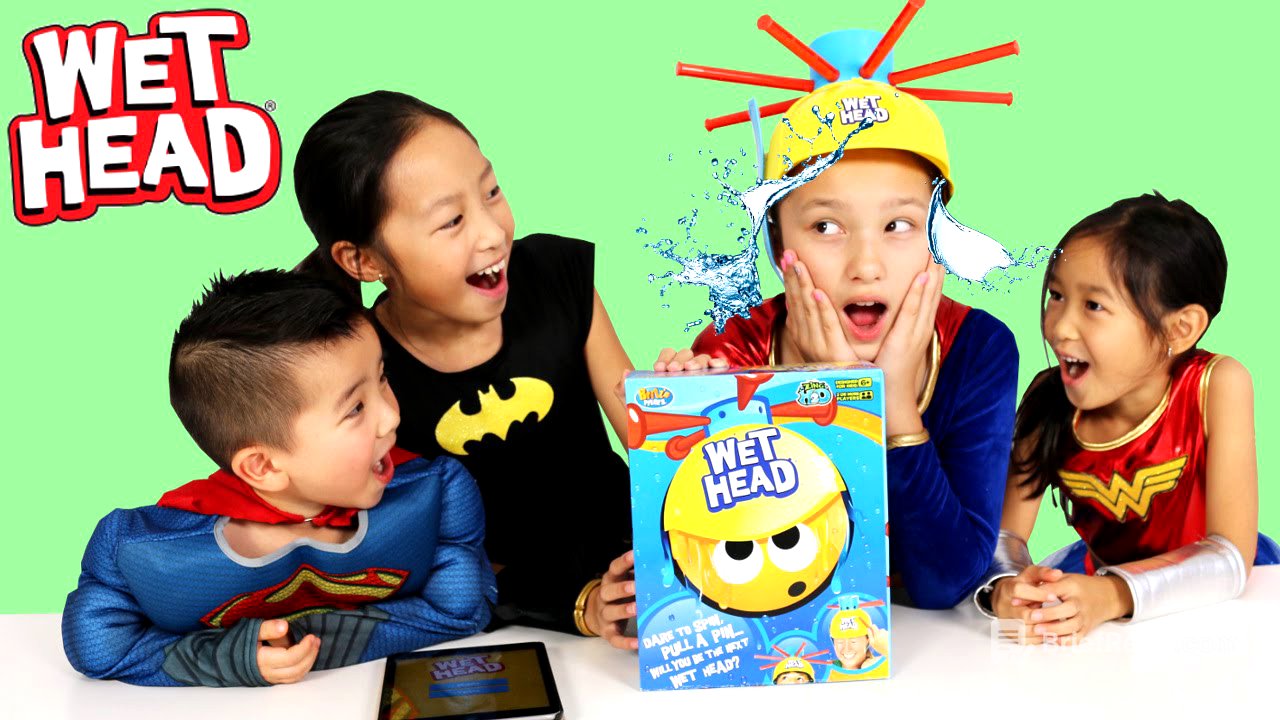 Superhero Wet Head Game Challenge Water Splashing Fun Kids Board Game Ckn Toys