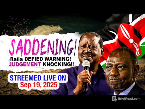 SADDENING! Raila DEFIED WARNING! JUDGEMENT KNOCKING!!