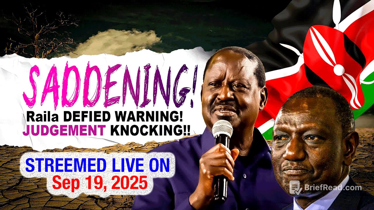 SADDENING! Raila DEFIED WARNING! JUDGEMENT KNOCKING!!