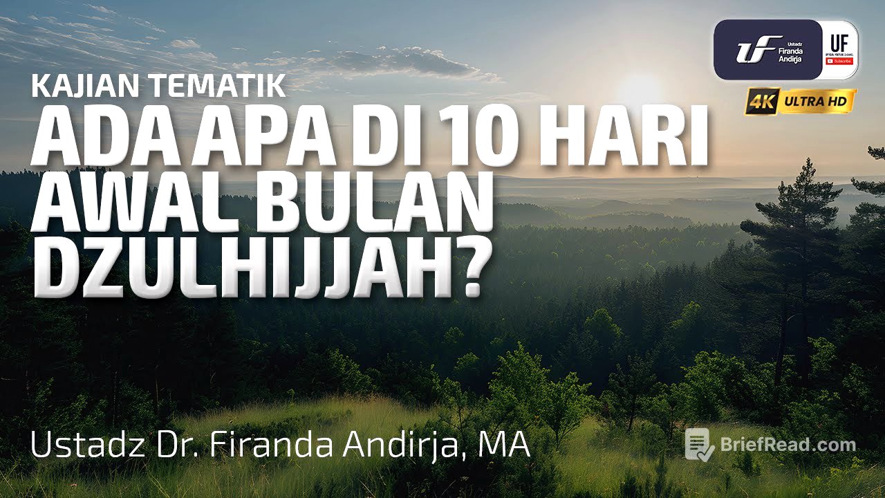 Ada Apa Di 10 Hari Awal Dzulhijjah - Ustadz Dr. Firanda Andirja M.A