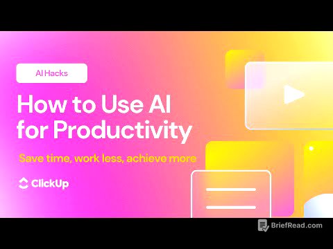 How to Use AI for Productivity | 10 AI Hacks to Save Time, Work Less, and Achieve More 🏆