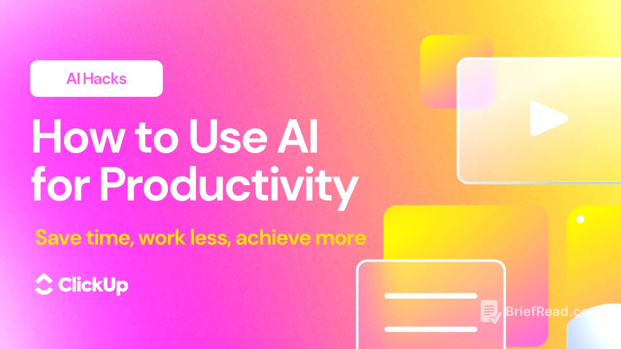 How to Use AI for Productivity | 10 AI Hacks to Save Time, Work Less, and Achieve More 🏆