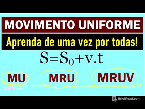 MOVIMENTO UNIFORME | Resumo de Física para o Enem