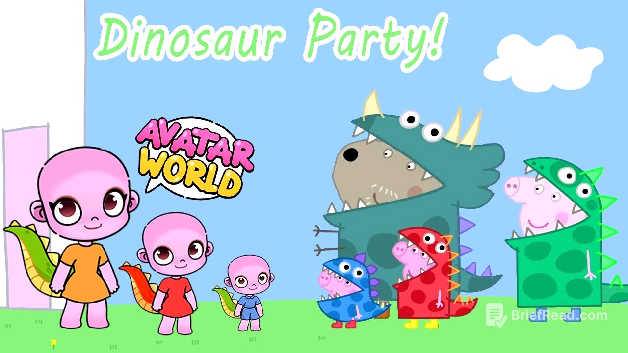 Peppa Pig in Avatar World | Dinosaur Party!