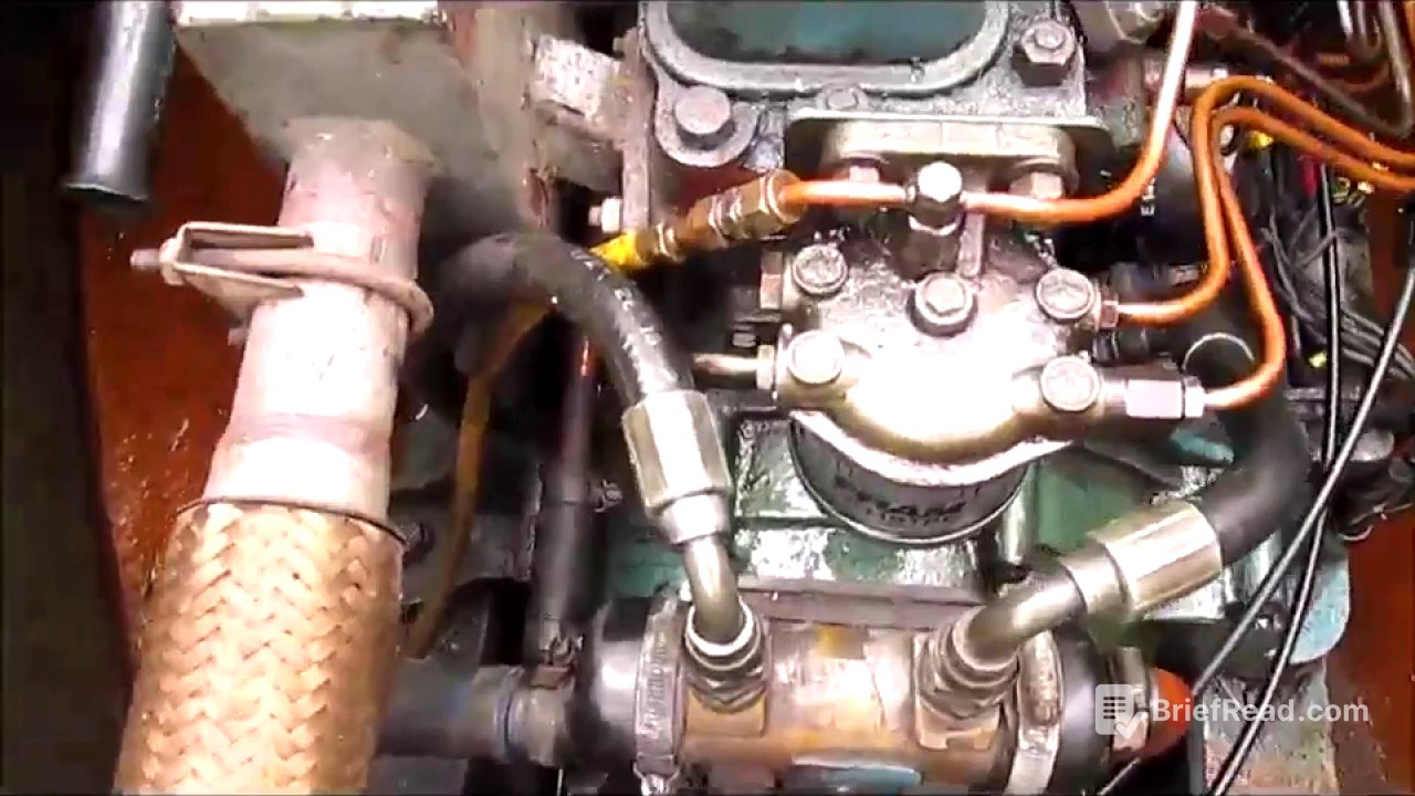 Bleeding a BMC 1800 marine fuel system