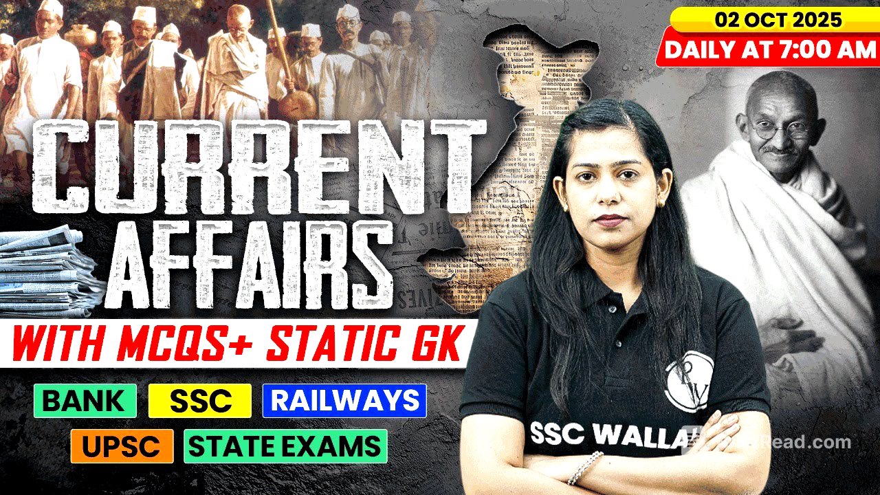Current Affairs Today | 02 October Current Affairs 2025 | Daily Current Affairs | By Krati Mam