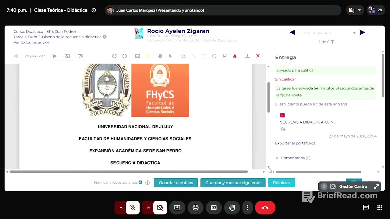 Reunión de todos los grupos salida territorial Didáctica 1/6/2026