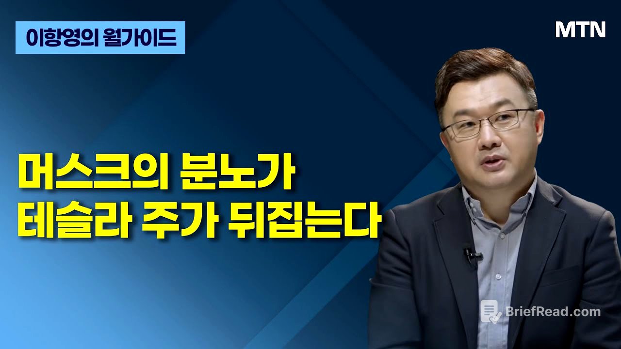 [이항영의 월가이드] 머스크의 분노가 테슬라 주가 뒤집는다 / 머니투데이방송 (증시, 증권)