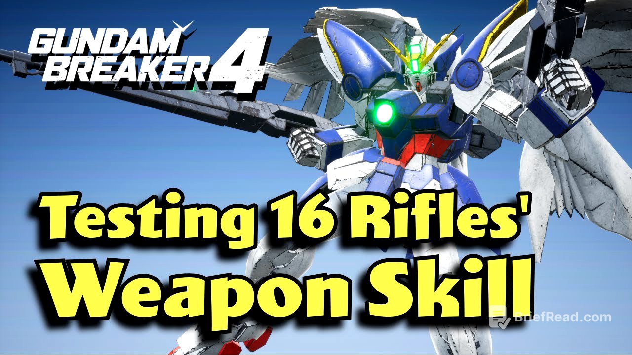 I Tested 16 Rifles' Weapon Skill' in Gundam Breaker 4