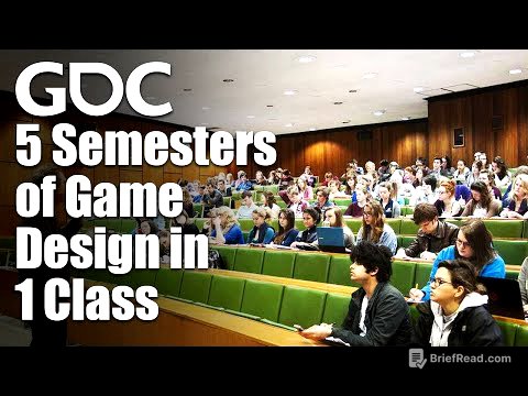 How to Teach 5 Semesters of Game Design in 1 Class