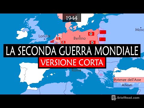 La Seconda Guerra Mondiale - Origine, Eventi e Conseguenze Riassunti sulla Mappa