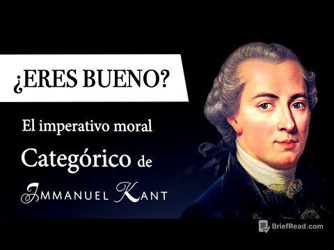 ¿ERES BUENO? (Immanuel Kant) - Formulaciones del IMPERATIVO CATEGÓRICO en la DEONTOLOGÍA KANTIANA