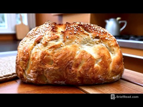 4 Ingredients! NO Knead, NO Wait Crispy Bread (Ready in 60 Minutes – Bakery Quality!)