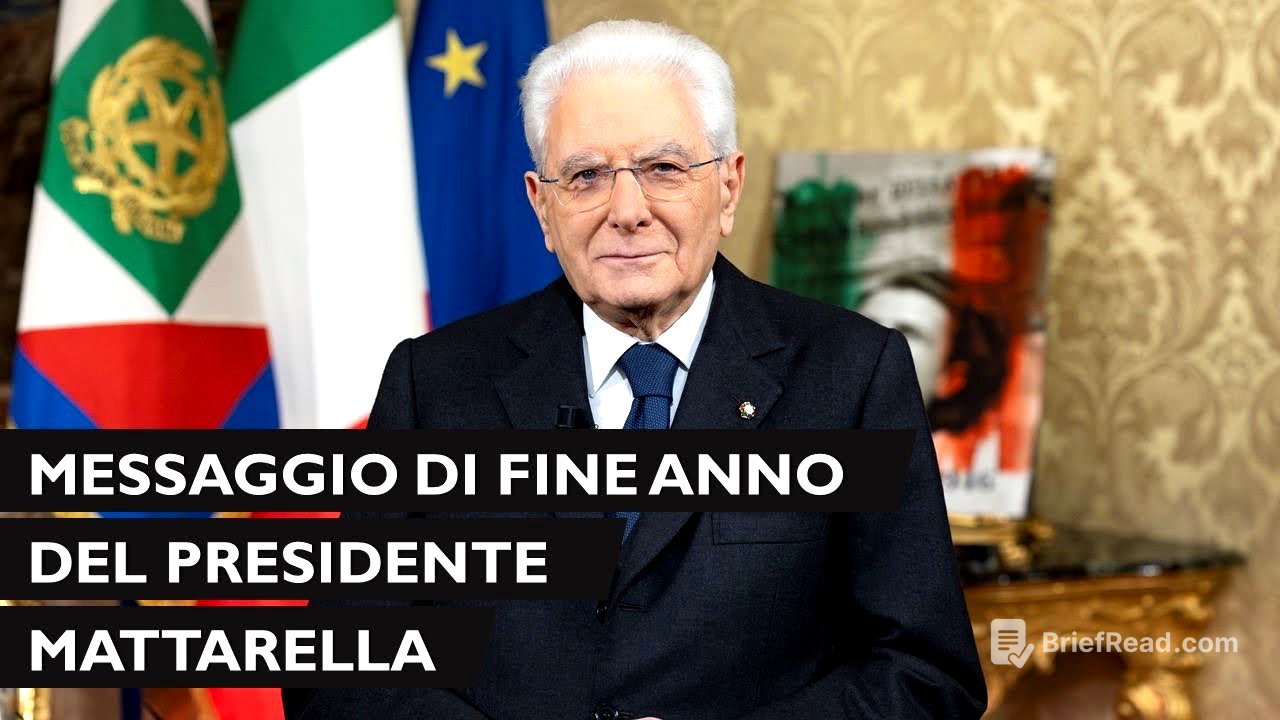 Discorso di fine anno del Presidente della Repubblica Sergio Mattarella