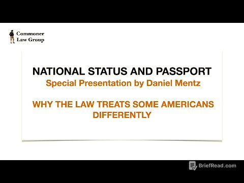 National Status and Passport with Daniel Mentz - January 15, 2026