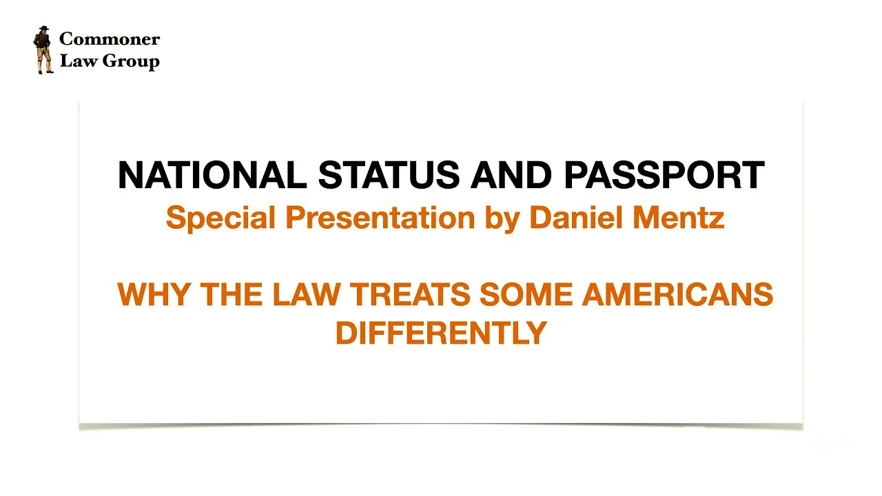 National Status and Passport with Daniel Mentz - January 15, 2026