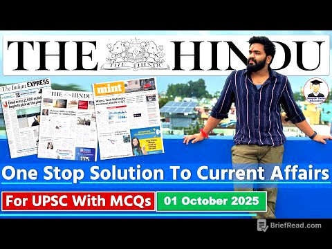 The Hindu Analysis Today | 1 October 2025 | The Hindu Newspaper Analysis | Daily Current Affairs