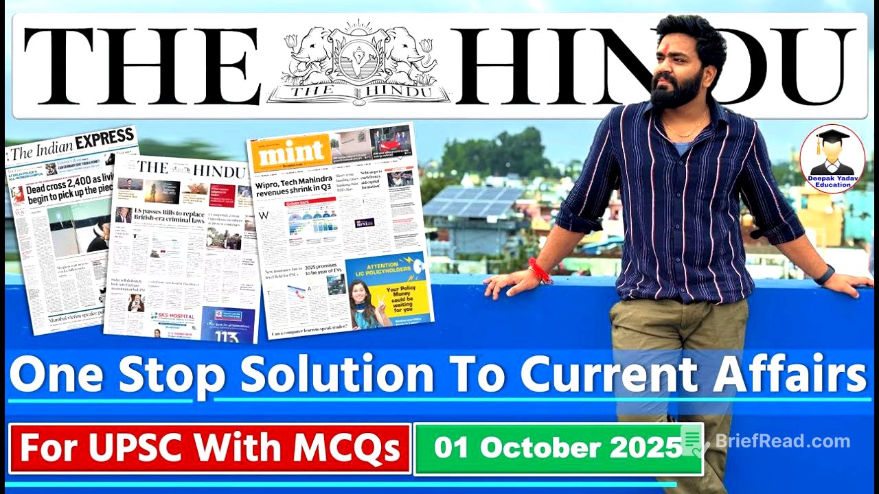 The Hindu Analysis Today | 1 October 2025 | The Hindu Newspaper Analysis | Daily Current Affairs
