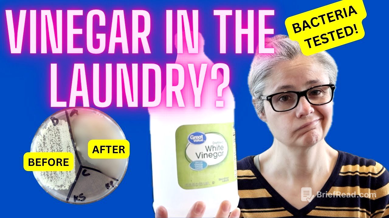 Does Vinegar Remove Bacteria in Laundry?  Bacteria Tested!