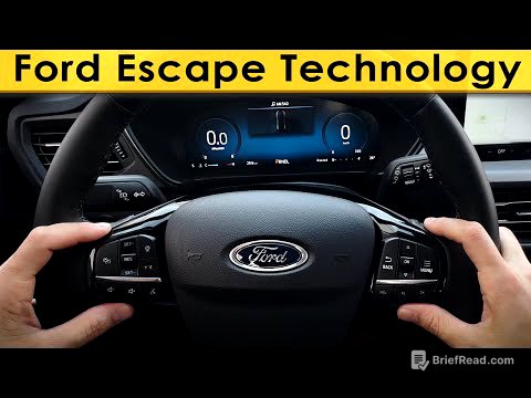 Steering Wheel and Cluster in the Ford Escape |  (2023-2024 models)