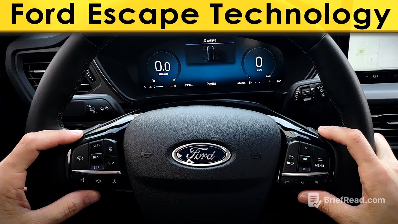 Steering Wheel and Cluster in the Ford Escape |  (2023-2024 models)