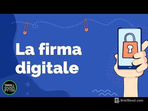 Crittografia - La firma digitale