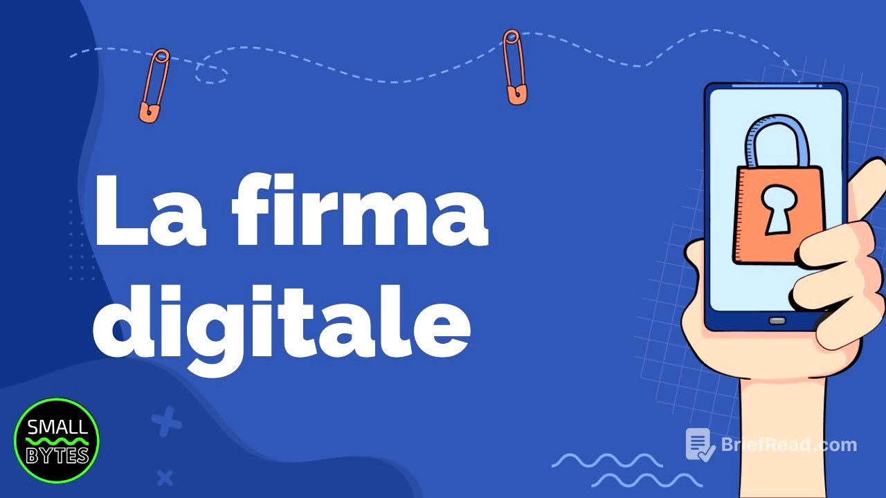 Crittografia - La firma digitale