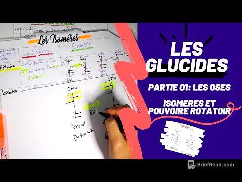 📣 Biochimie : (2) LES GLUCIDES PARTIE 01 ( Les Oses : Les isomères )👌 #SNV#USTHB#BIOCHIMIE#MEDECINE