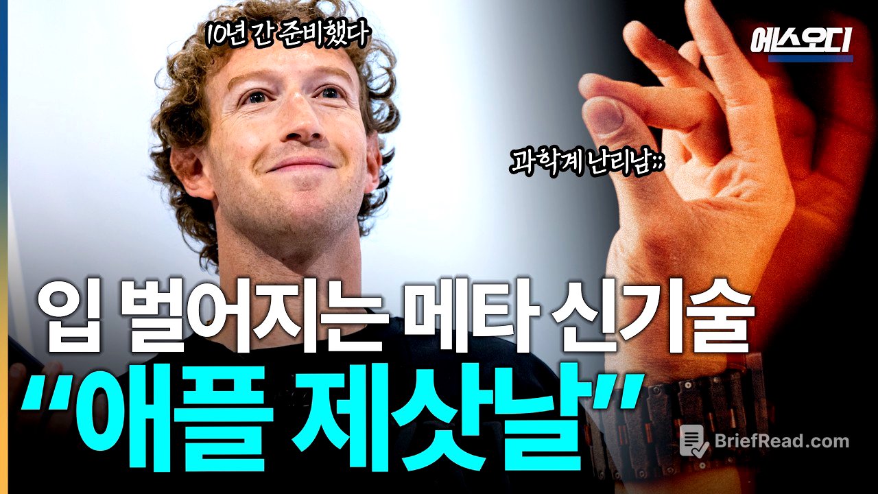 "애플 시대는 끝났다" 10년 간 비밀리에 준비한 기술 공개, 저커버그 진짜 미쳤습니다;