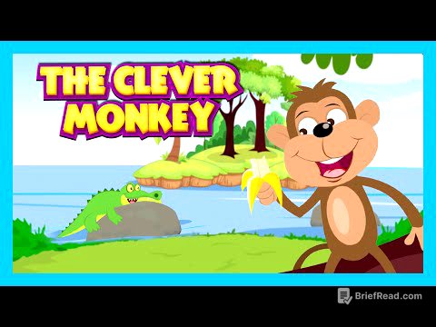 THE CLEVER MONKEY STORY | Bedtimes Story For Kids In English | Monkey And Crocodile Story For Kids