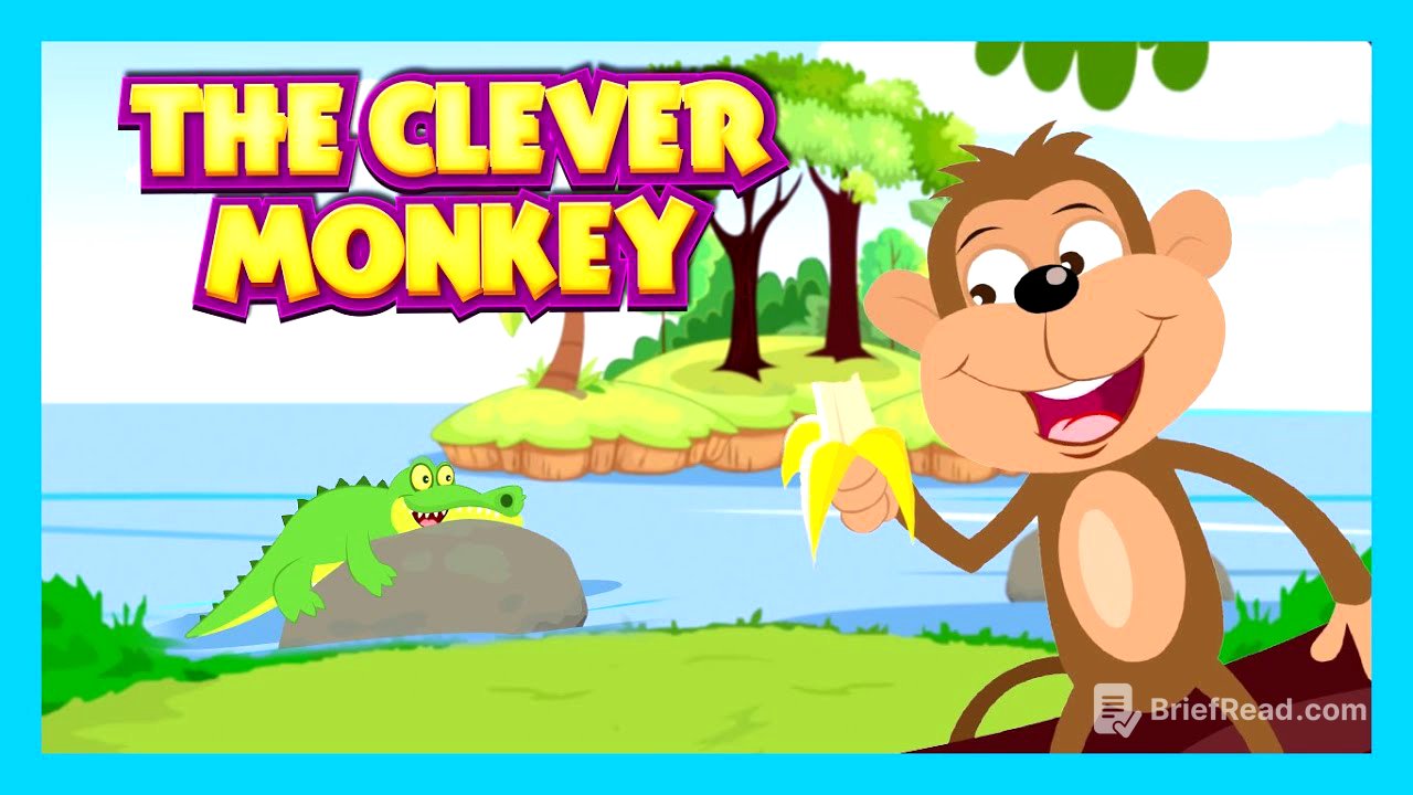THE CLEVER MONKEY STORY | Bedtimes Story For Kids In English | Monkey And Crocodile Story For Kids