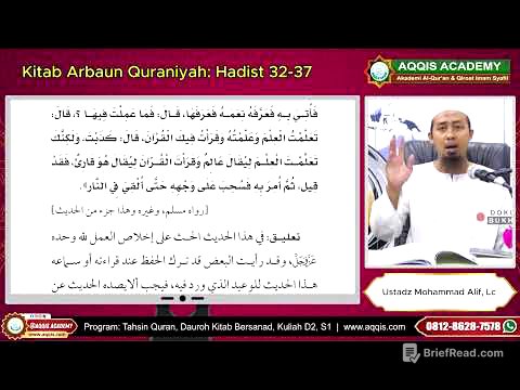 Kitab Arbaun Quraniyah Hadist 32-37