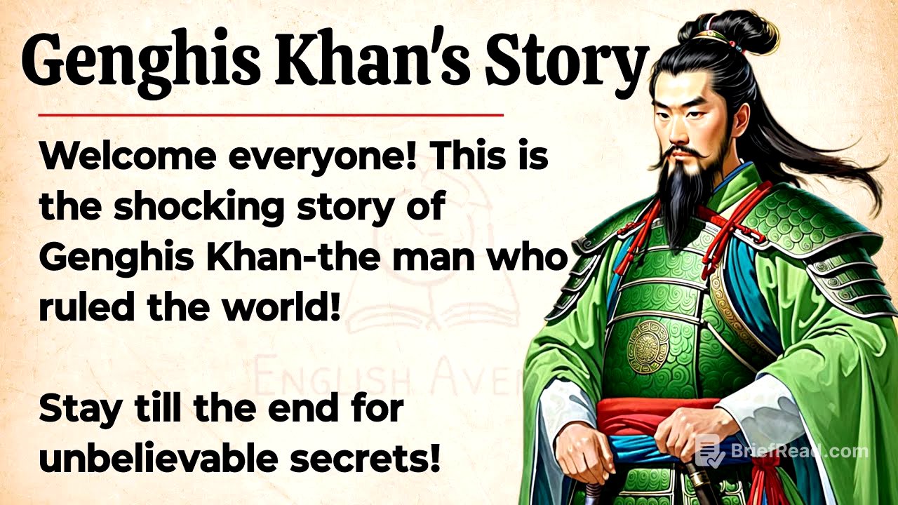 Genghis Khan: The Man Who Conquered the World | Learn English Through Story Level 2🔥 | Graded Reader