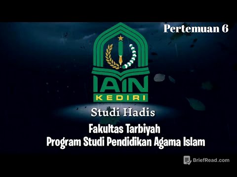 Study Hadis - PAI - pertemuan 6 | Hadis Marfu' dan Musnad | Dr. Wahidul Anam