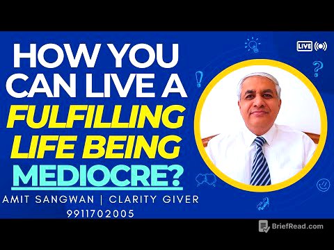 How You Can Live A Fulfilling Life Despite Being Mediocre ?