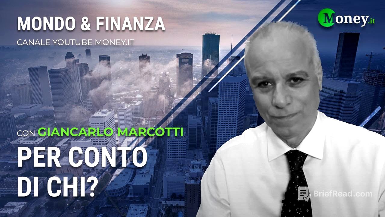 PER CONTO DI CHI? - GIANCARLO MARCOTTI - Mondo&Finanza
