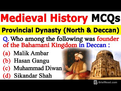 Medieval History MCQs | Provincial Dynasty MCQs | Marathon Medieval History MCQs | History MCQs #mcq
