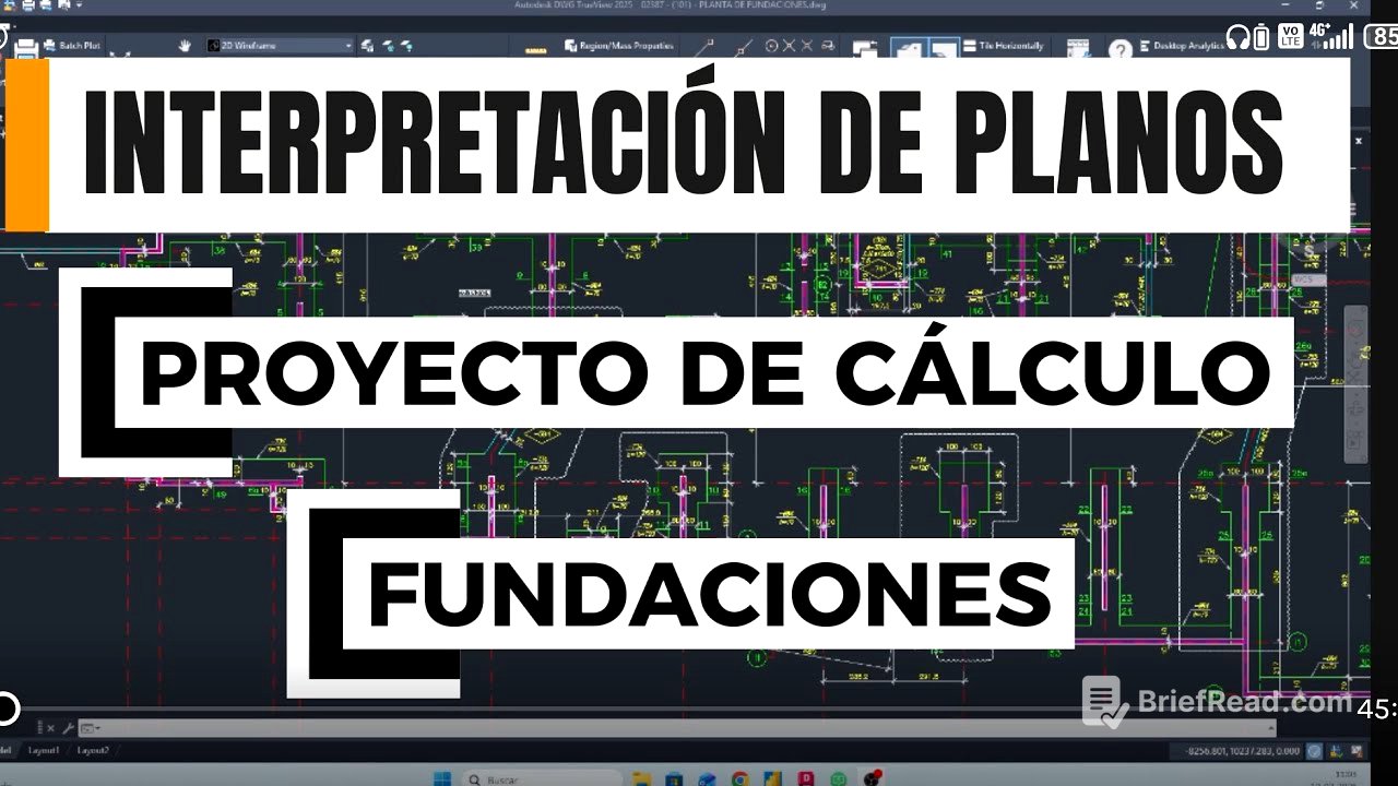 Interpretación de planos | Cálculo | Fundaciones | Paso a paso