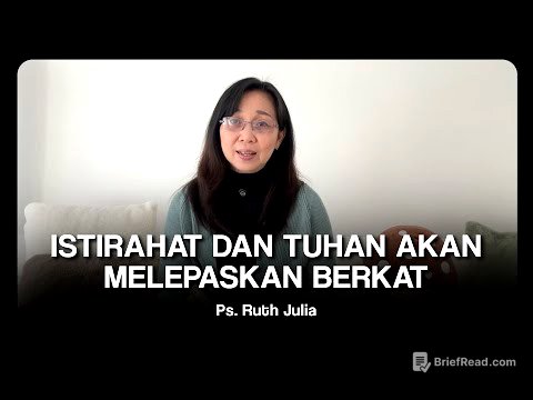 ISTIRAHAT DAN TUHAN AKAN MELEPASKAN BERKAT - Ps. Ruth Julia