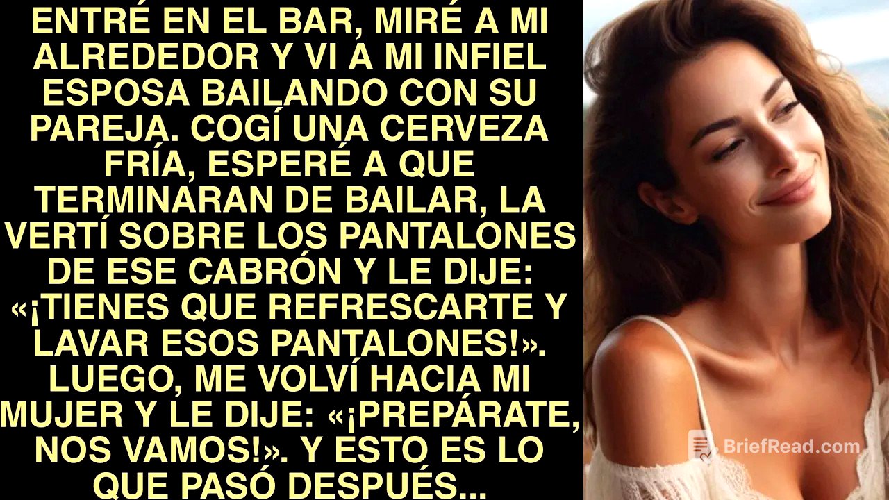 Entré En El Bar, Miré A Mi Alrededor Y Vi A Mi Infiel Esposa Bailando Con Su Pareja  Cogí Una Ce