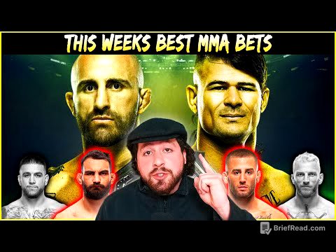 This Weeks Best MMA Bets - UFC 325 Betting Breakdown Volkanovski vs Lopes 2 | Lock Of The Week