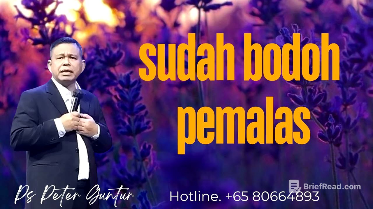 SUDAH PEMALAS BODOH  - PETER GUNTUR