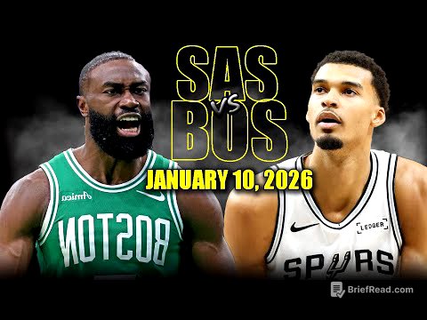 San Antonio Spurs vs Boston Celtics Full Game Highlights – January 10, 2026 | NBA Season