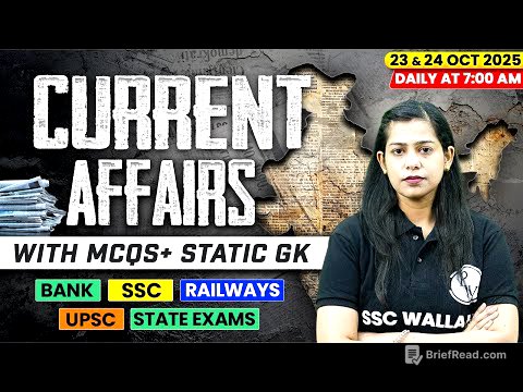 Current Affairs Today | 23 & 24 October Current Affairs 2025 | Daily Current Affairs | By Krati Mam