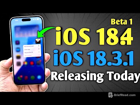 iOS 18.4 Beta 1 and iOS 18.3.1 Releasing - Watch Before Update