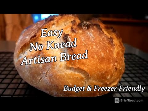 Easy No Knead Artisan Bread | Budget & Freezer Friendly