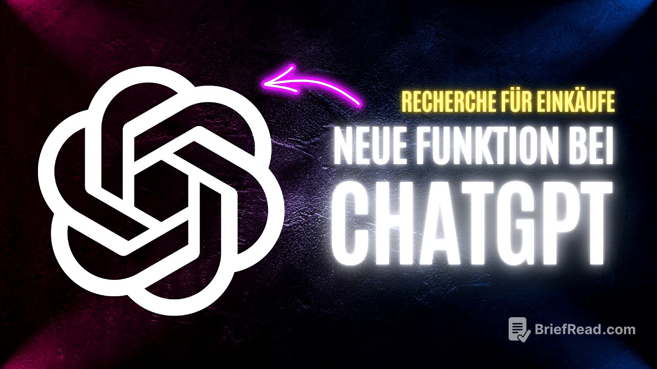 Neue Funktion bei ChatGPT - ab jetzt geht Onlineshopping mit KI | Perfekt für Black Friday Angebote?