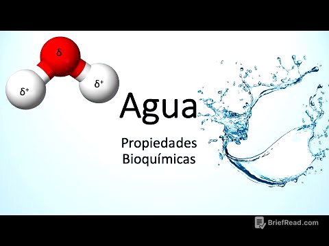 Agua: Propiedades bioquímicas
