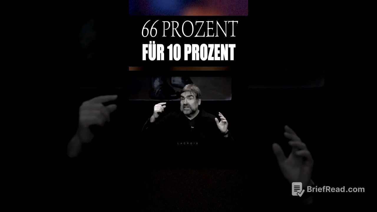 Volker Pispers über Vermögen, Schulden und die Verteilung des Reichtums #lacroix #satire #rente